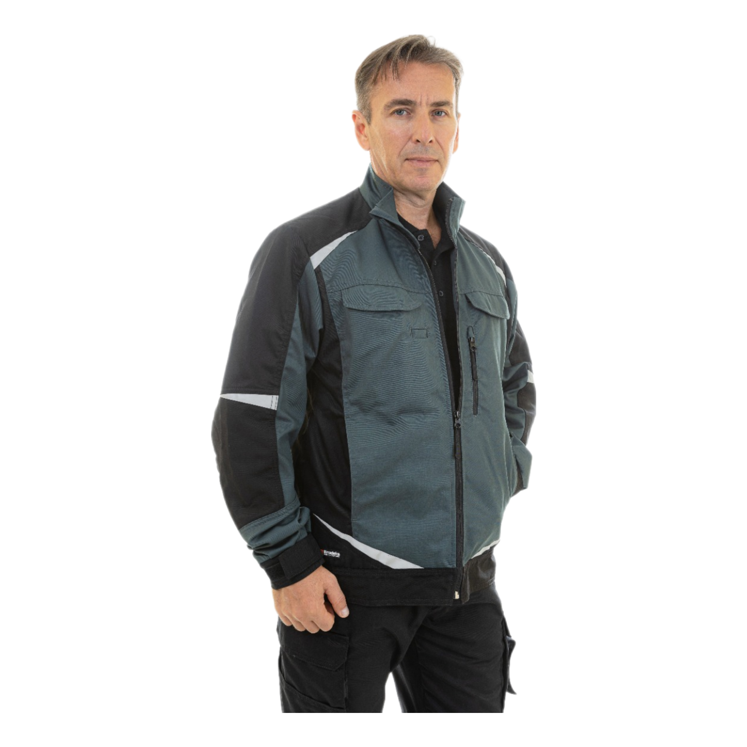 Куртка Brodeks KS202, хвойный/черный