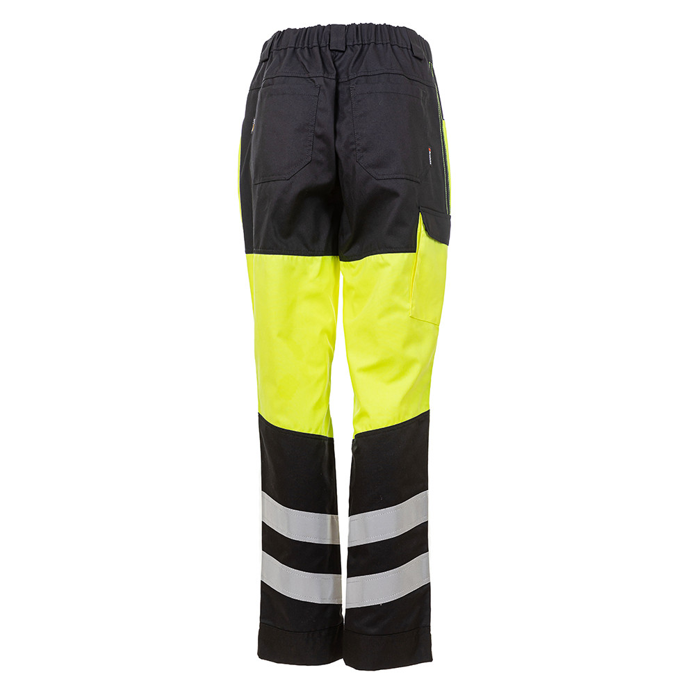 Женские сигнальные брюки Brodeks KS319, желтый/черный
