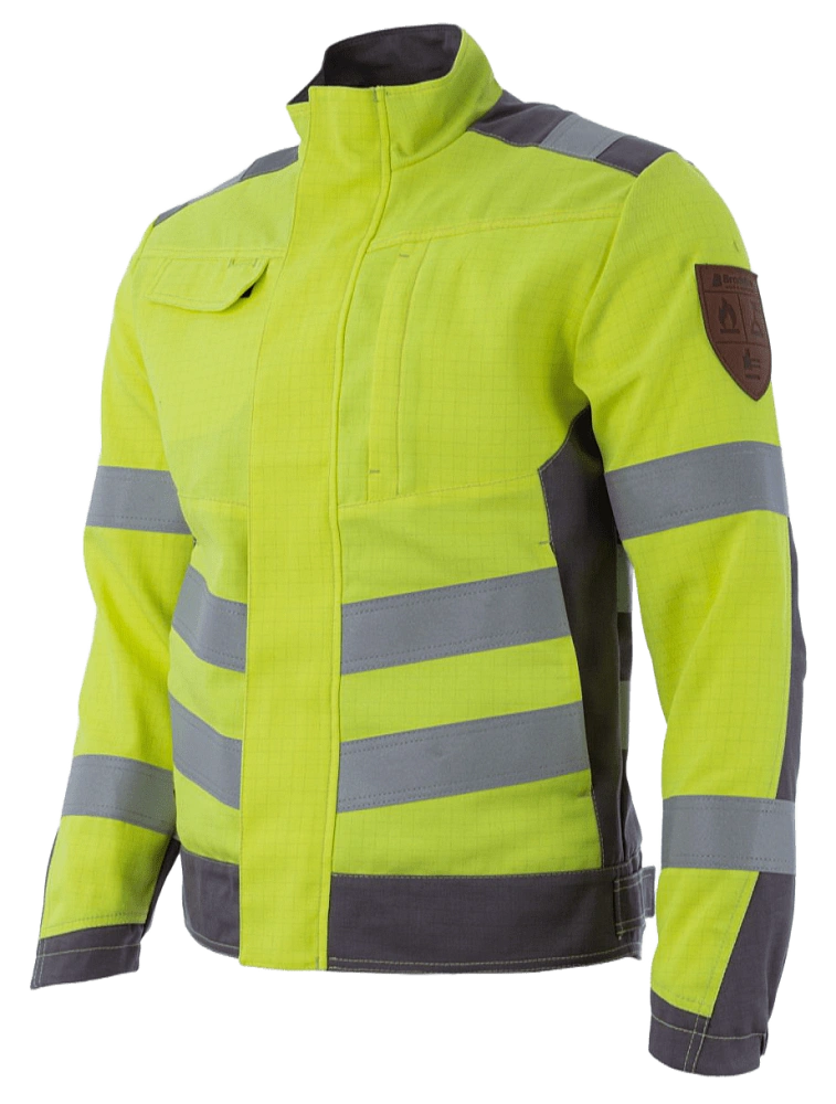 Мультизащитная куртка Brodeks MS28-61, желтый/серый