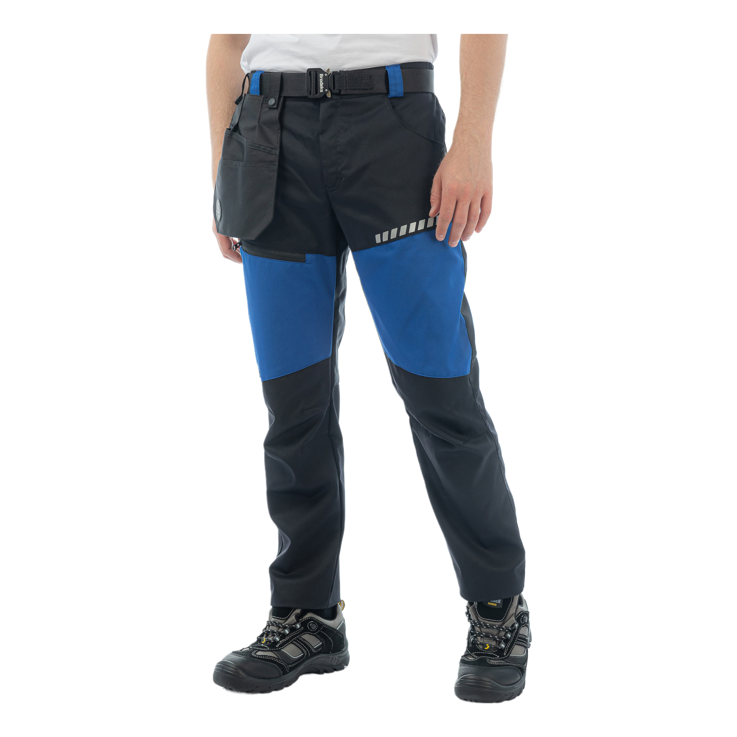 Брюки Brodeks KS334, синий/черный 