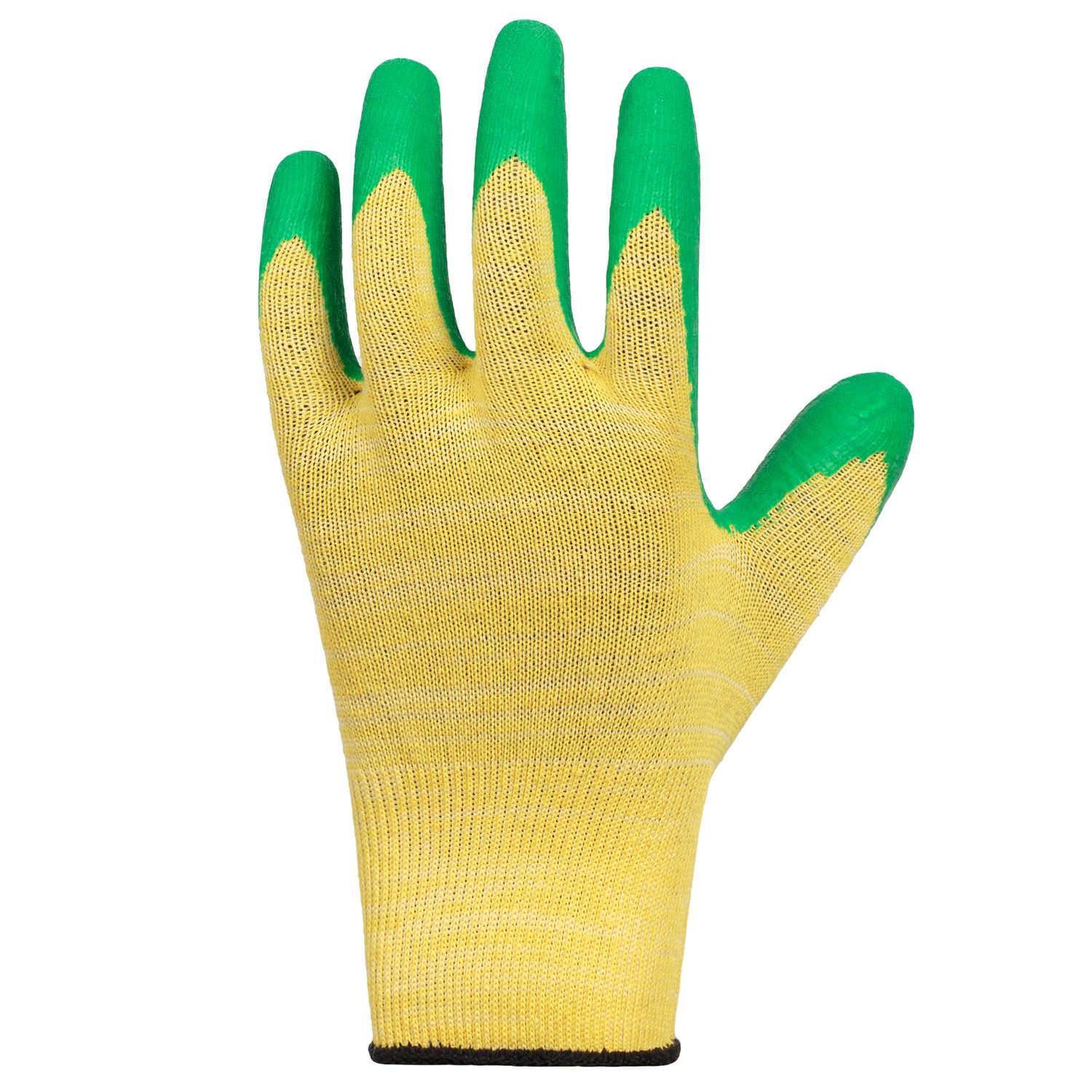 Перчатки хлопкополиэфирные с рельефным латексным покрытием ОЛИВА