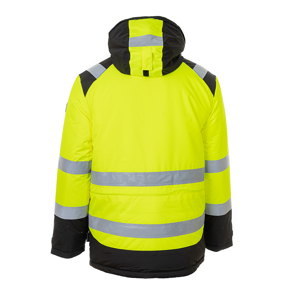 Зимняя сигнальная куртка-парка Brodeks KW217 , желтый/черный