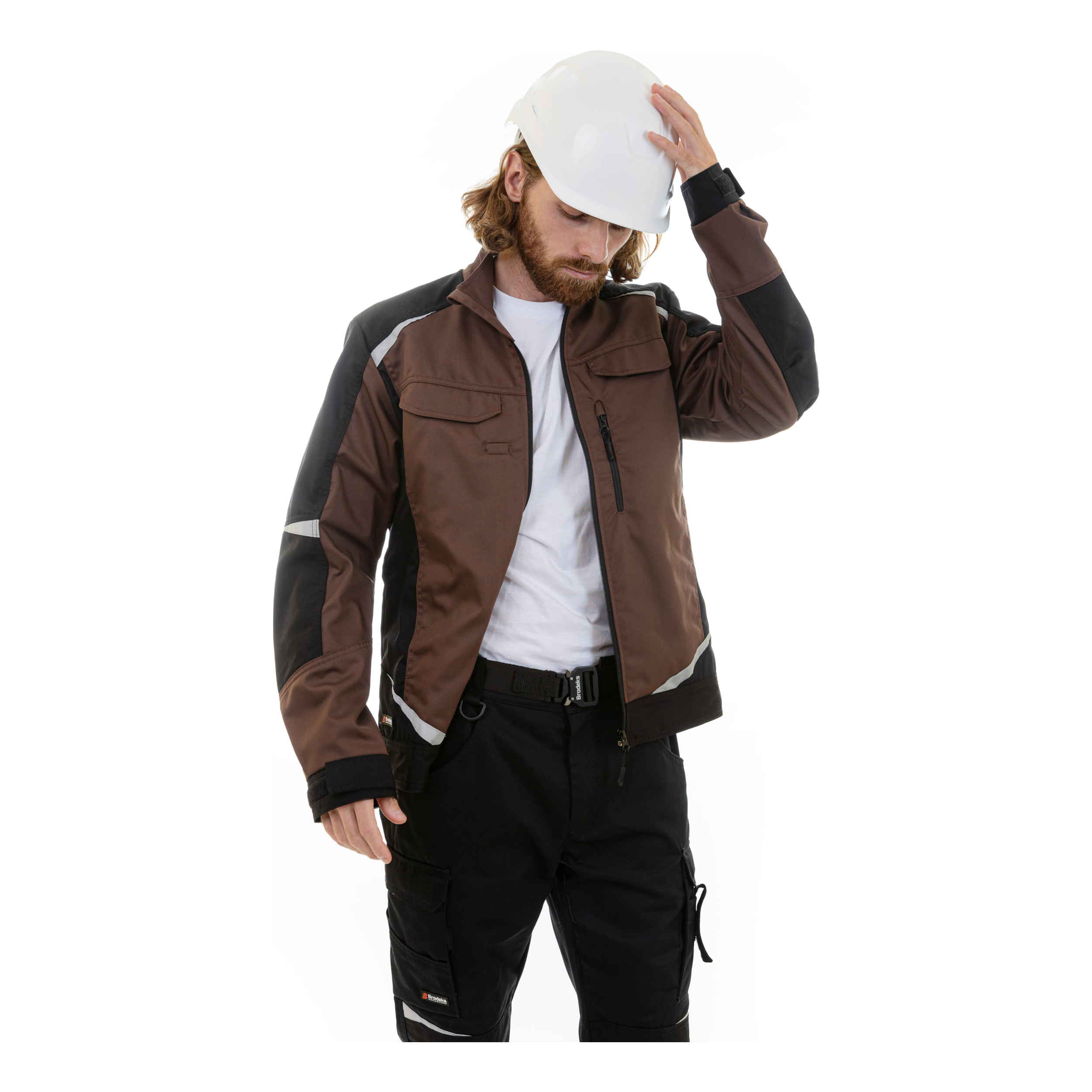 Куртка Brodeks KS202, коричневый/черный