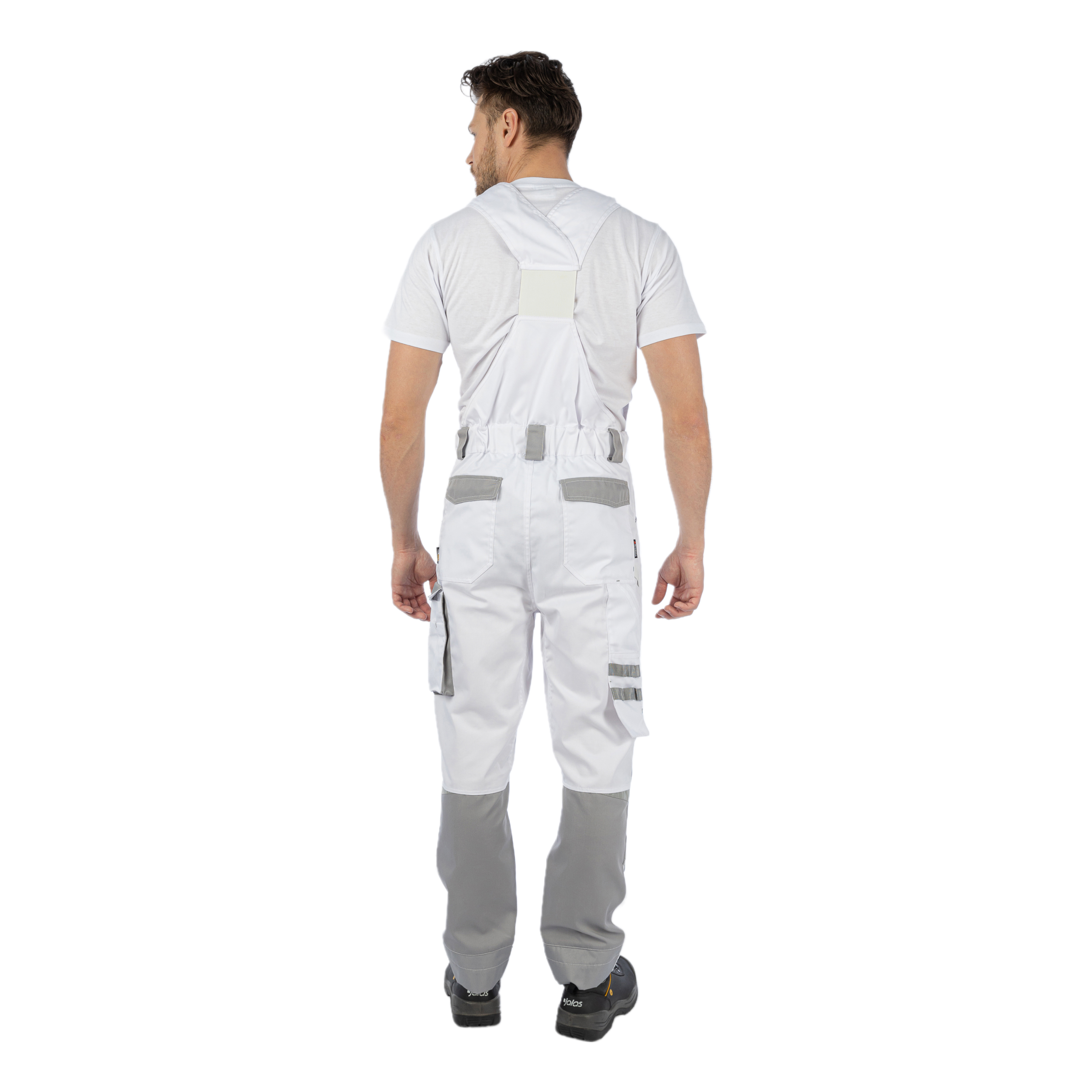 Полукомбинезон Brodeks KS402, белый/серый