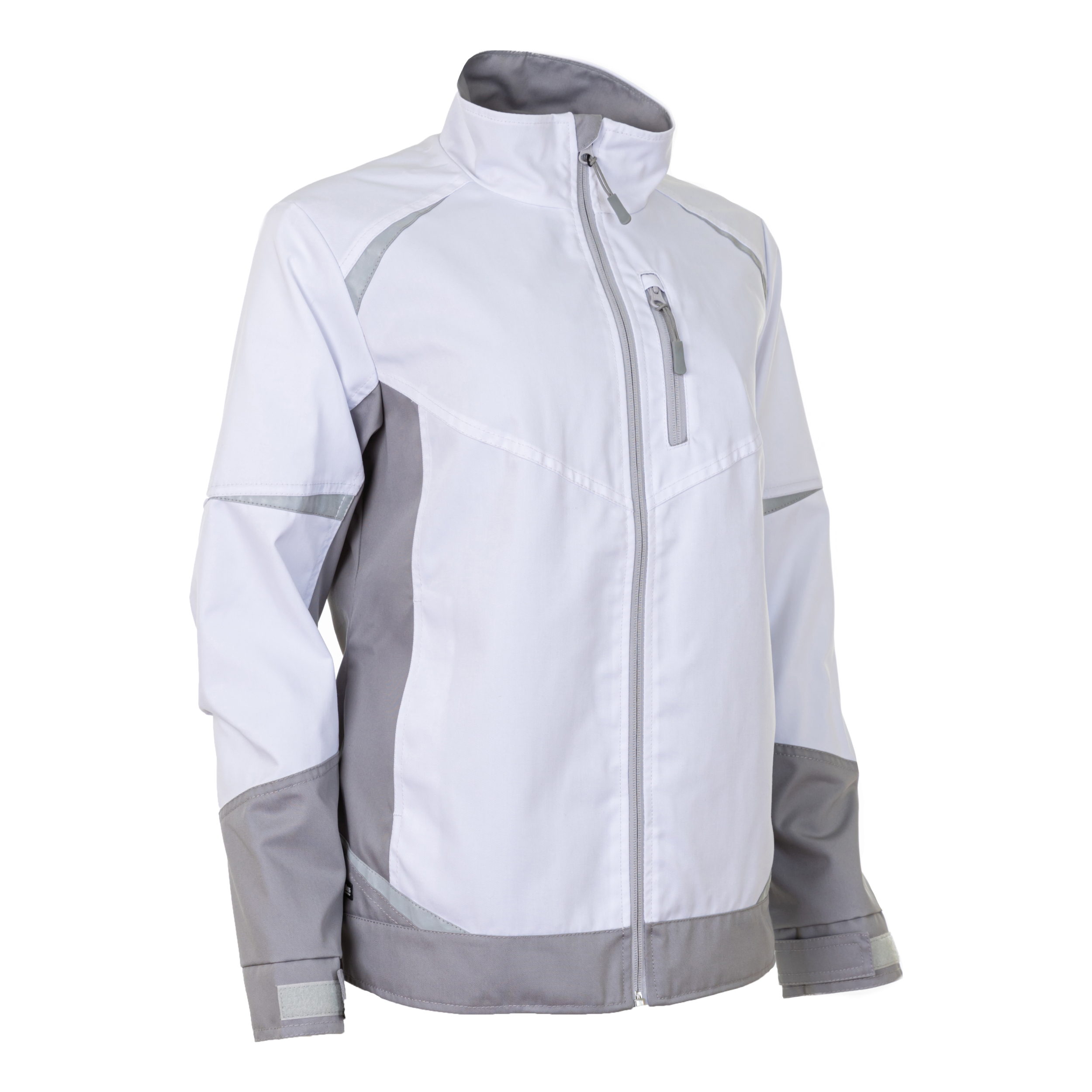 Женская рабочая куртка Brodeks KS228, белый/серый