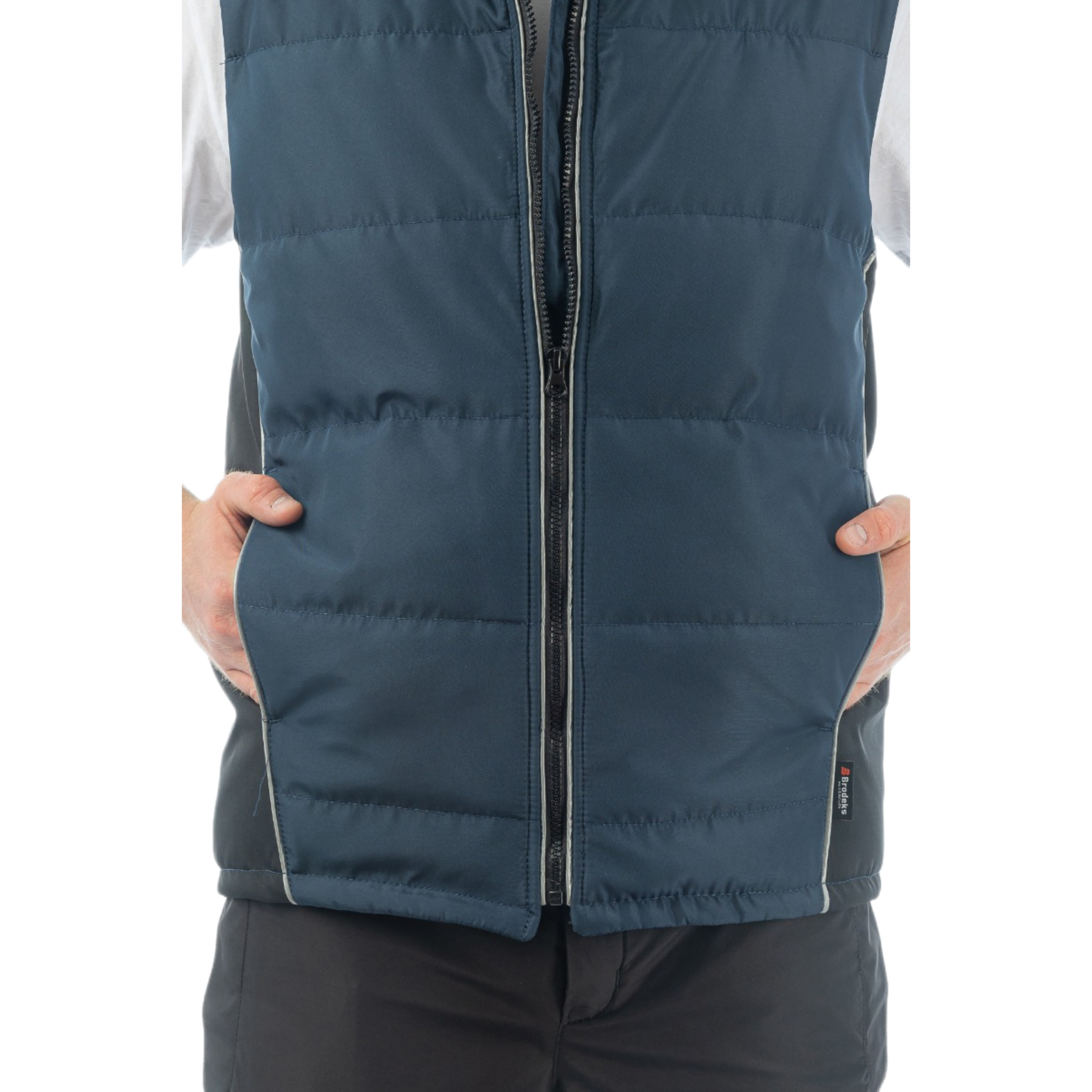 Жилет утепленный Brodeks KW101, синий/черный