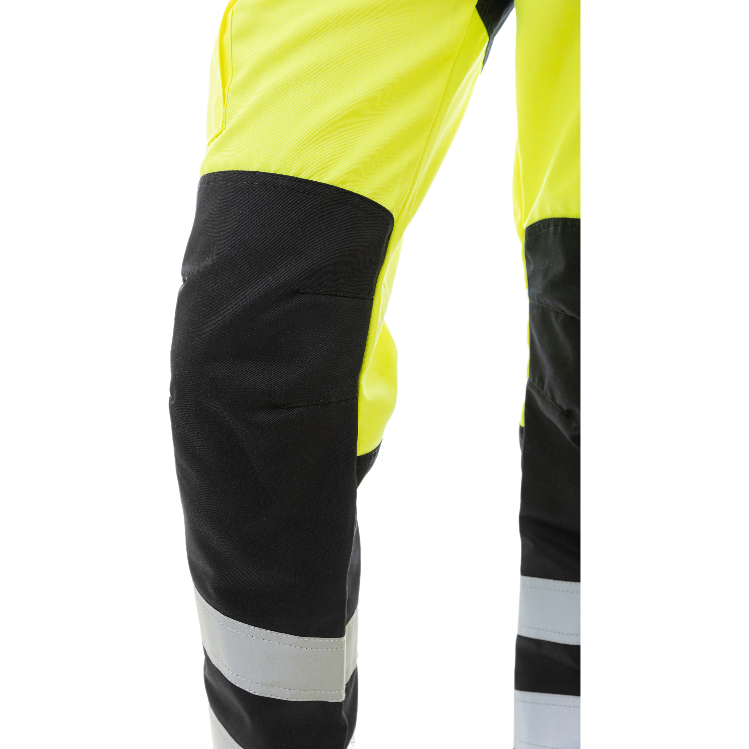 Женские сигнальные брюки Brodeks KS319, желтый/черный