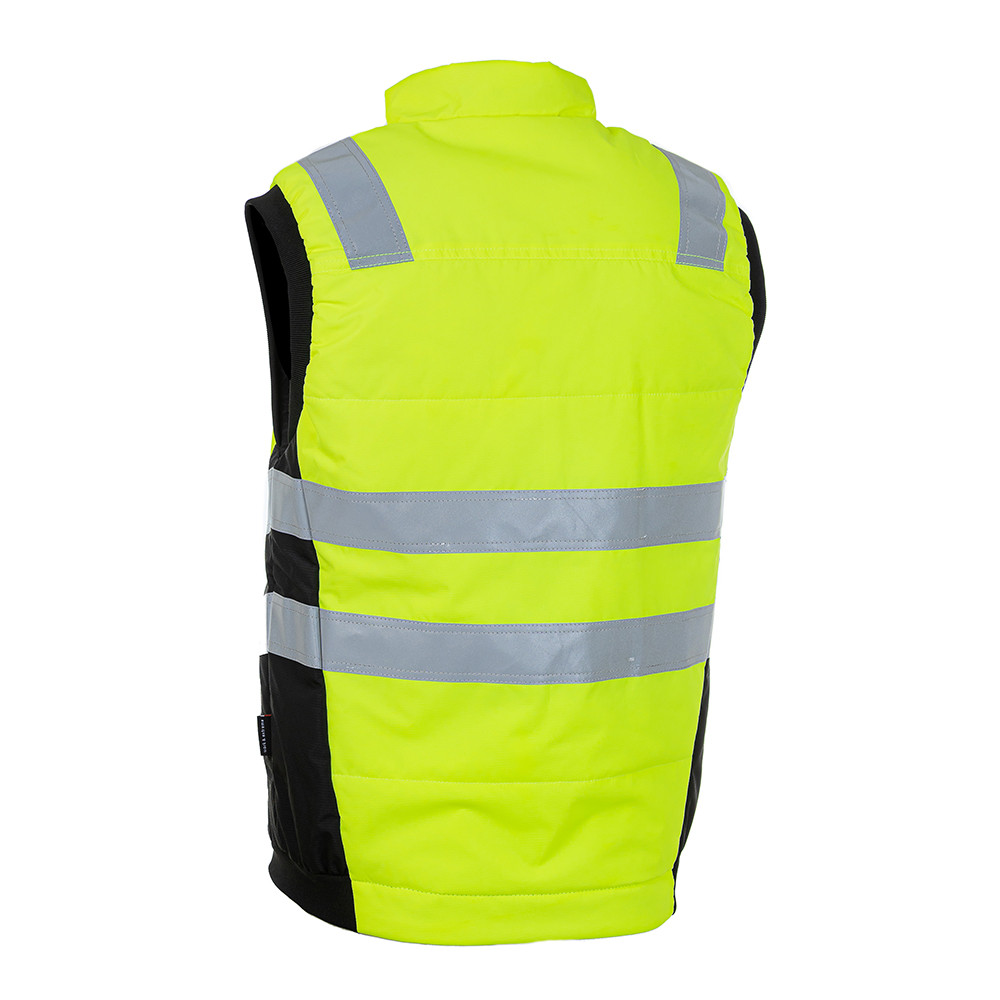 Сигнальный жилет утепленный Brodeks KW111, желтый/черный