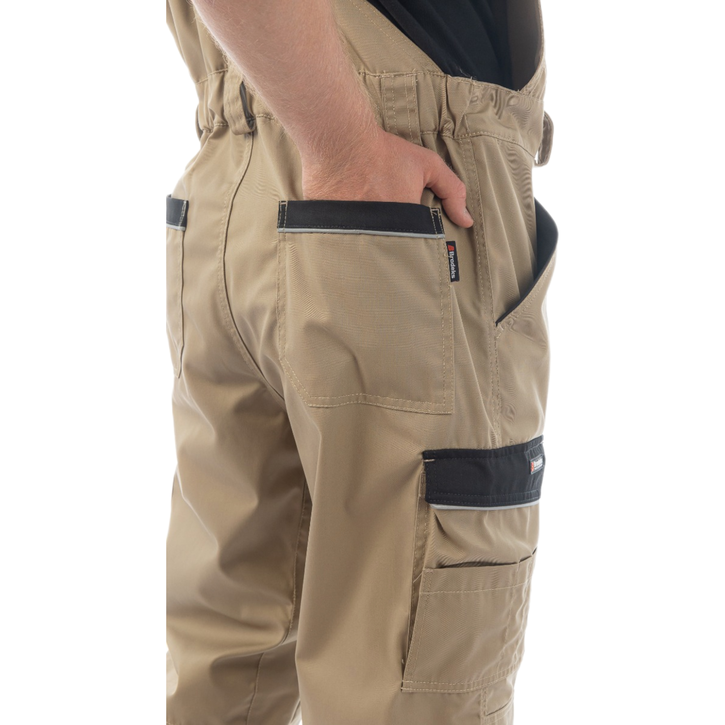 Полукомбинезон Brodeks KS401, бежевый/черный