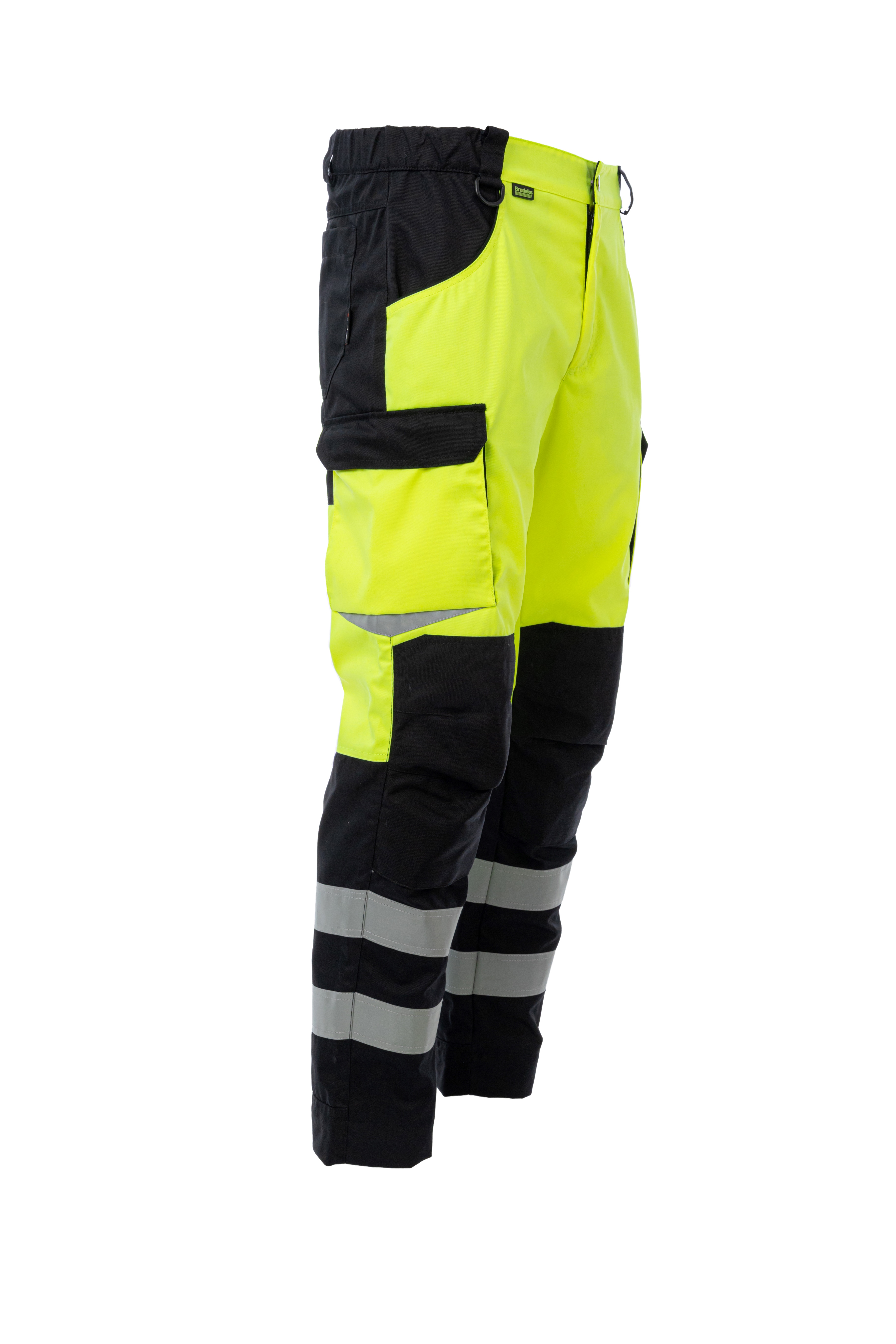 Сигнальные брюки Brodeks KS309, желтый/черный