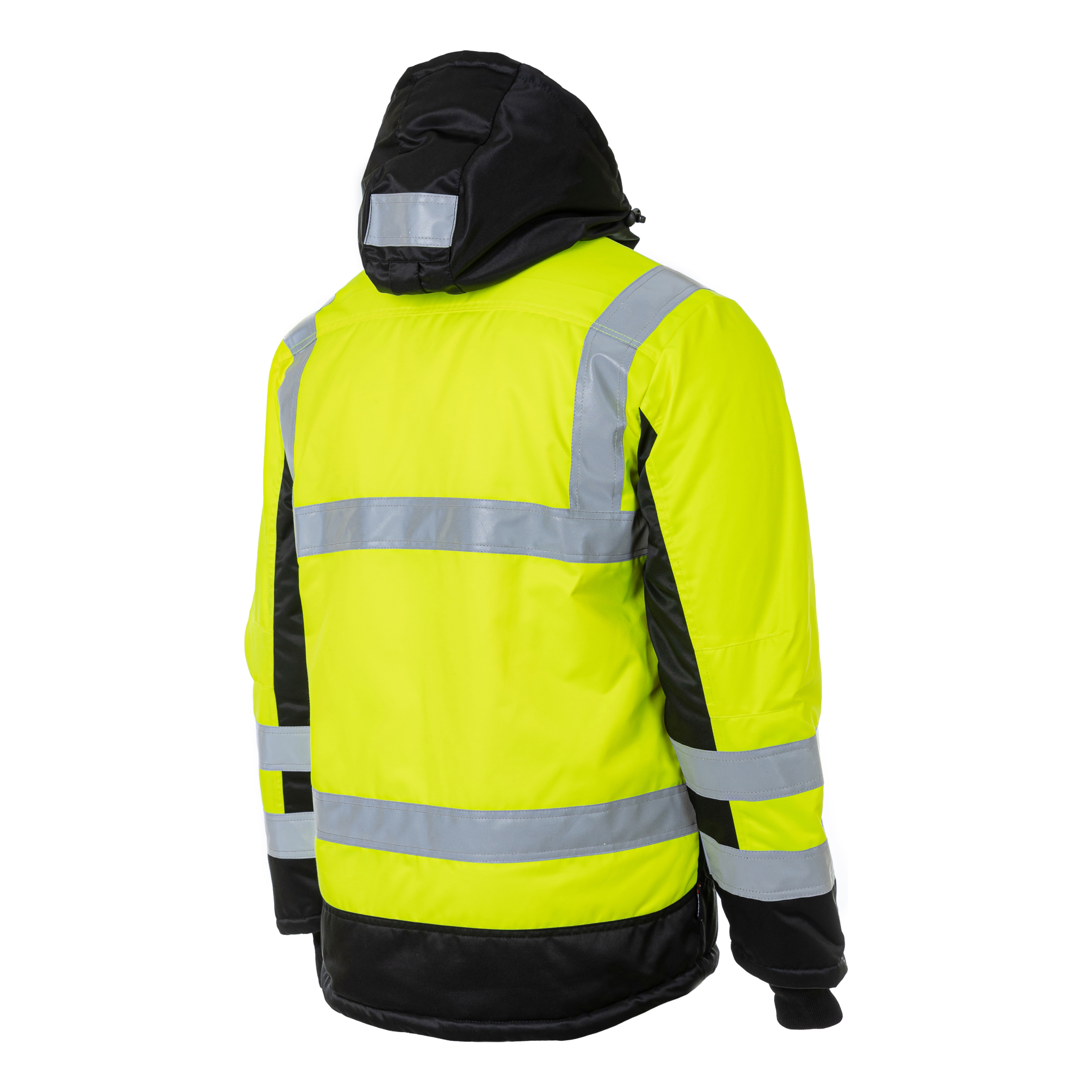 Зимняя сигнальная куртка Brodeks KW216, желтый/черный