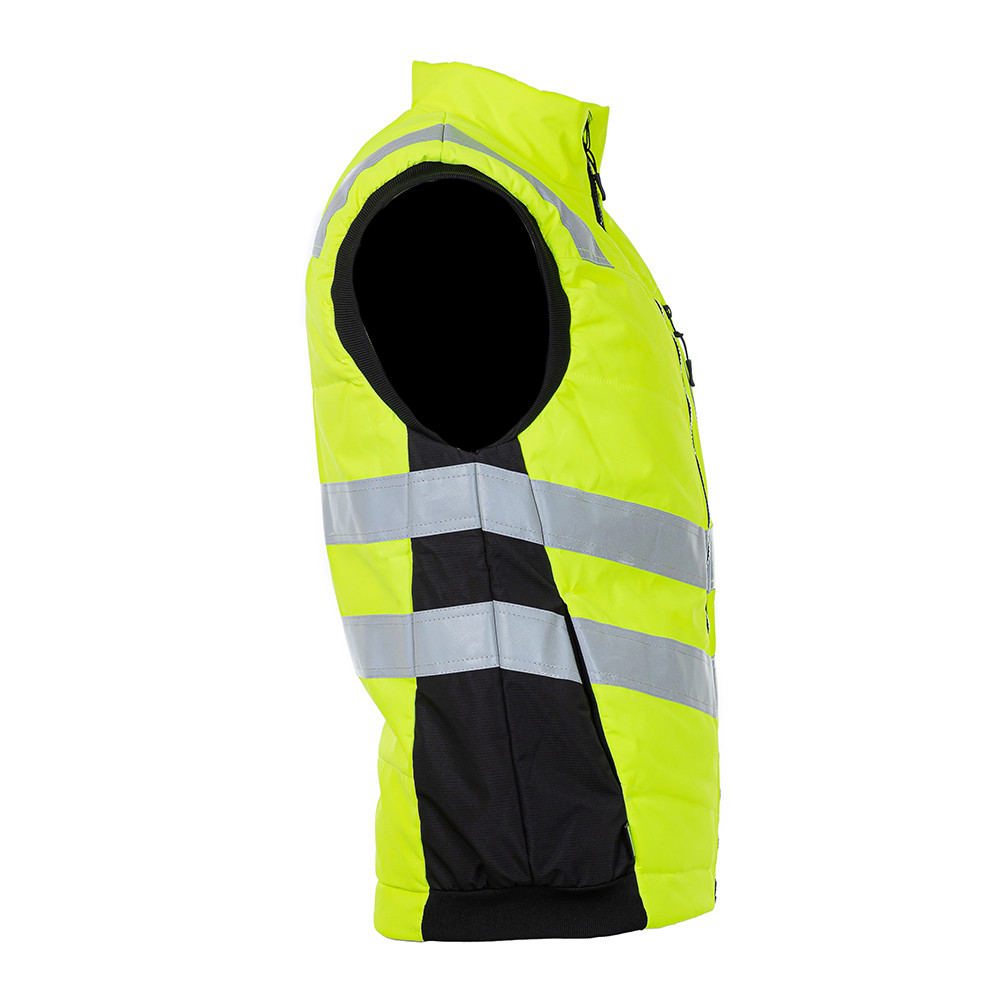 Сигнальный жилет утепленный Brodeks KW111, желтый/черный