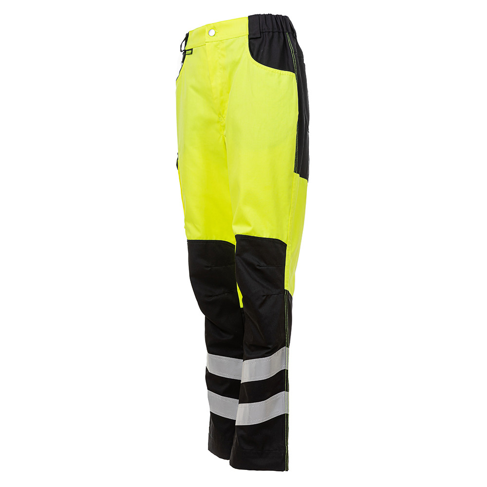 Женские сигнальные брюки Brodeks KS319, желтый/черный