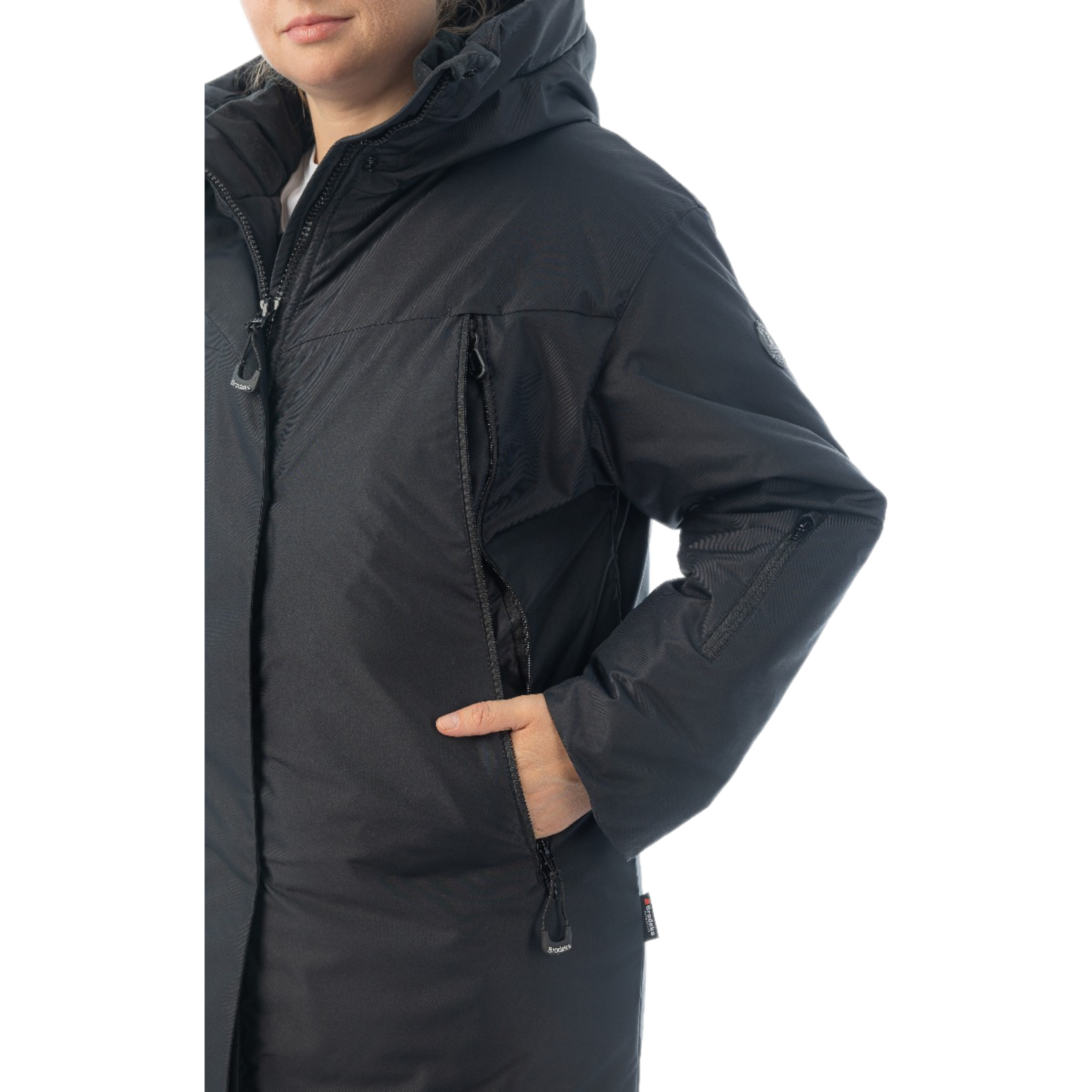 Зимняя женская куртка-парка Brodeks KW258, черный