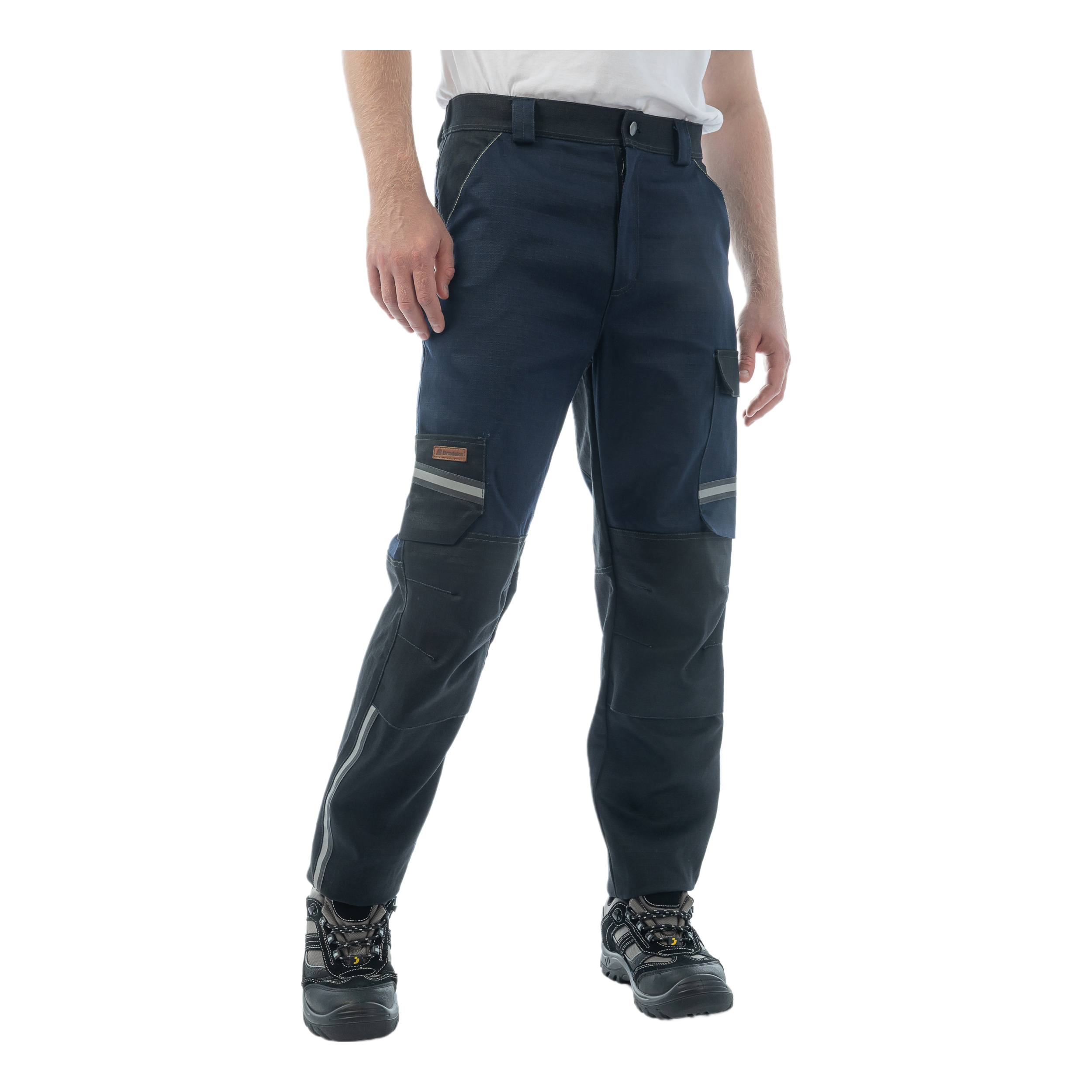 Брюки сварщика Brodeks FS38-01, т.синий/черный