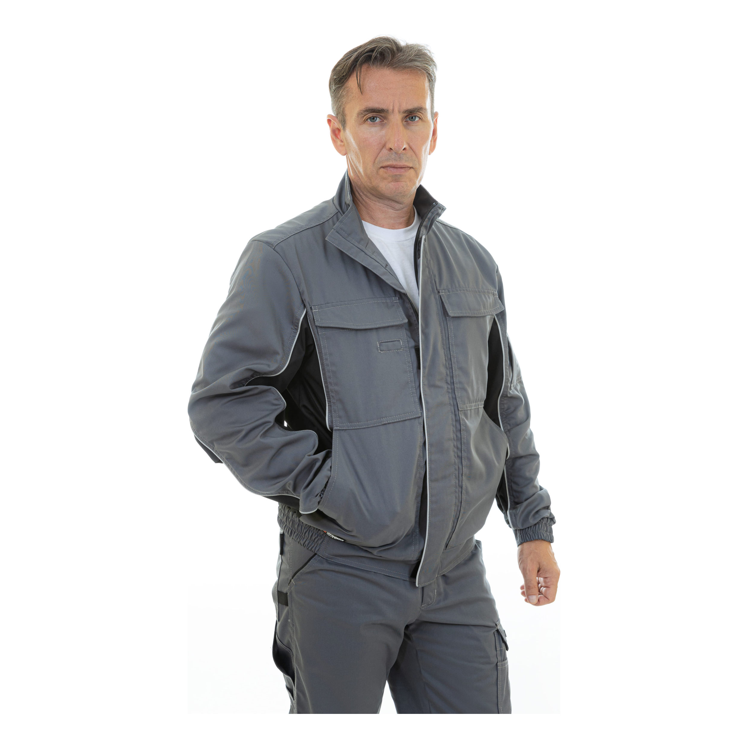 Куртка Brodeks KS201, серый/черный