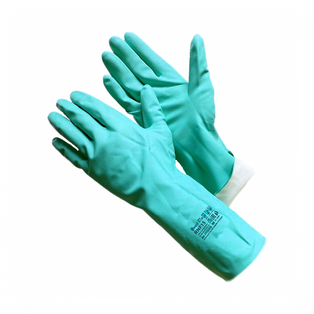 Перчатки нитриловые КЩС GWARD RNF15 (STF15-STR)