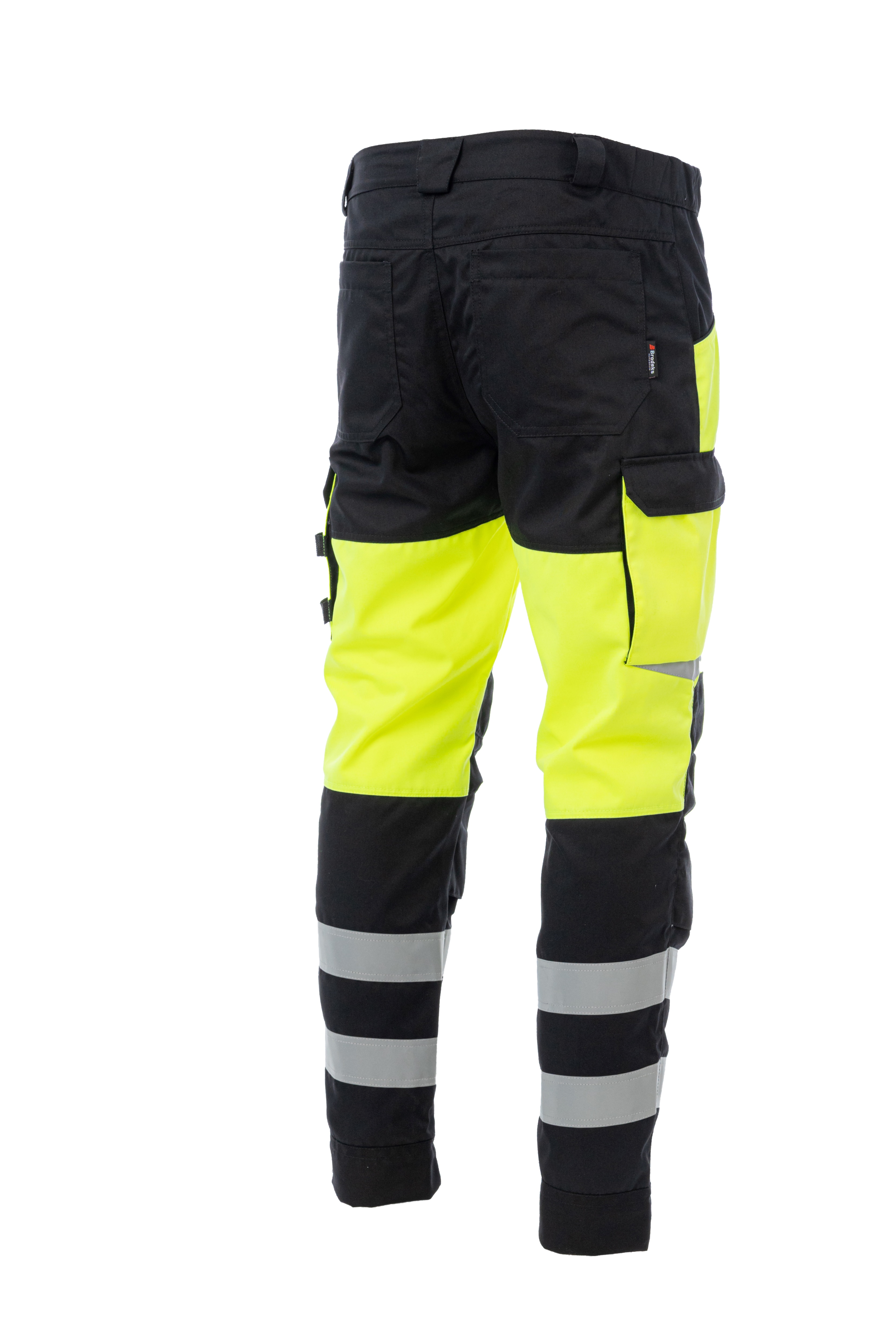 Сигнальные брюки Brodeks KS309, желтый/черный