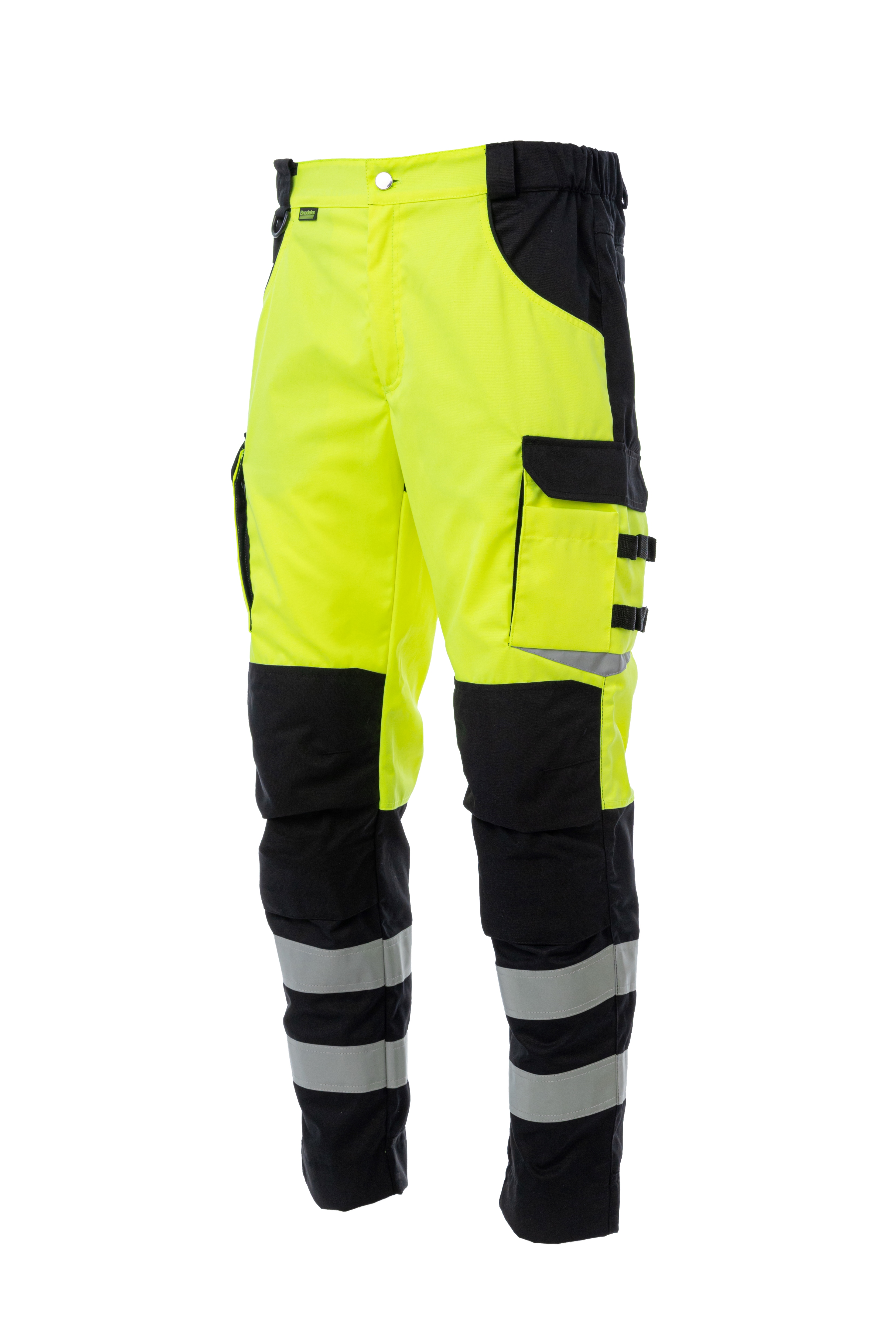 Сигнальные брюки Brodeks KS309, желтый/черный