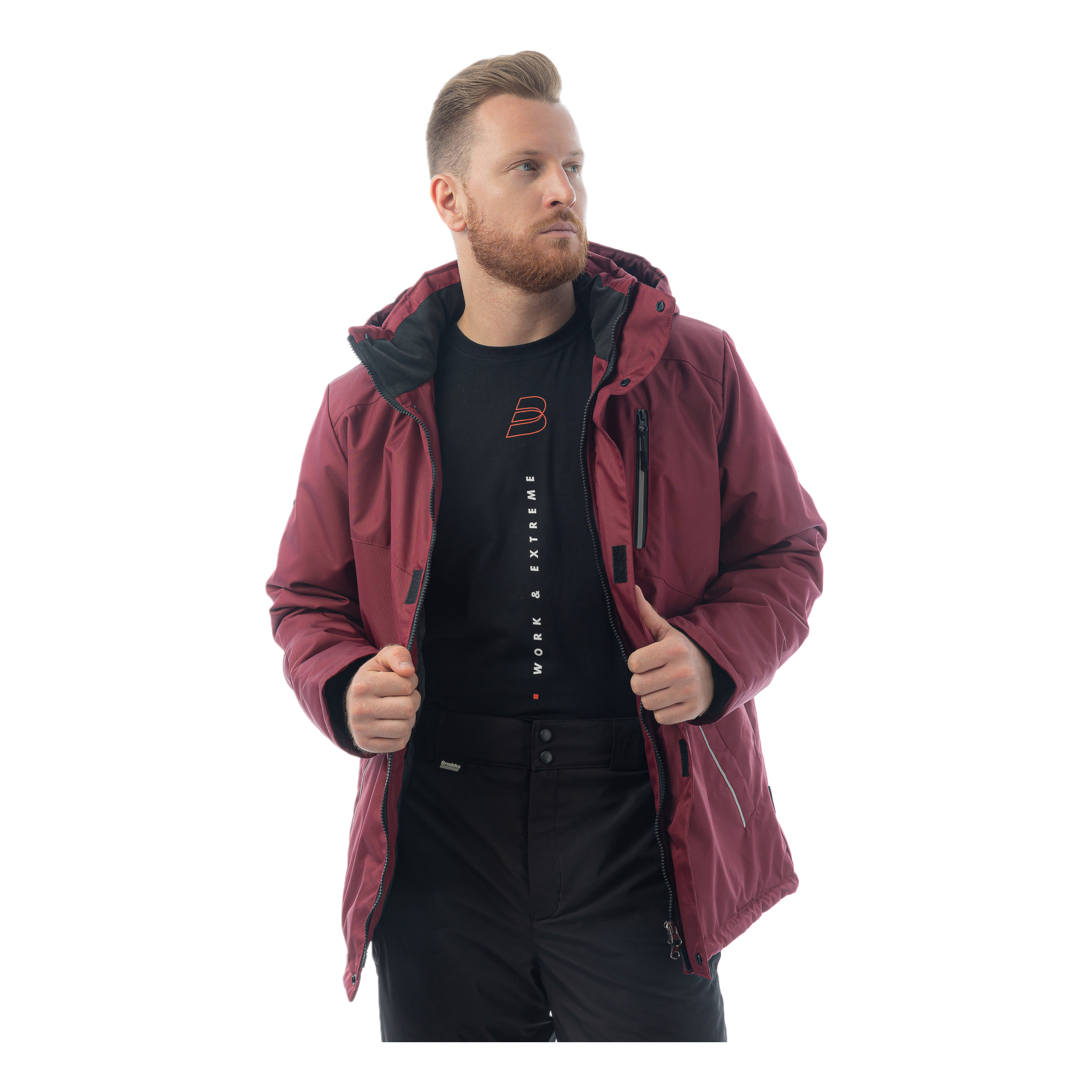 Зимняя куртка Brodeks KW210, темно-красный