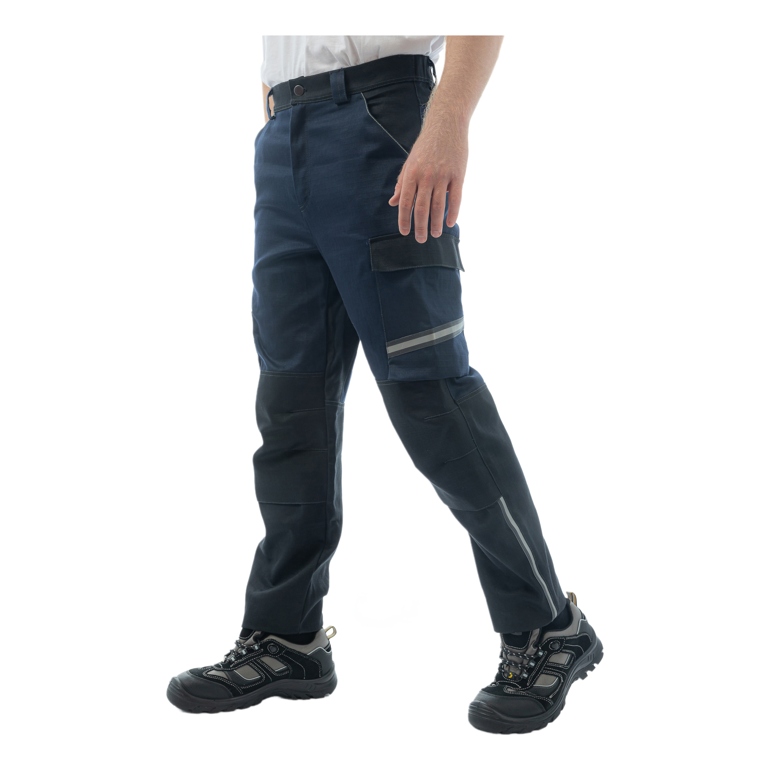 Брюки сварщика Brodeks FS38-01, т.синий/черный