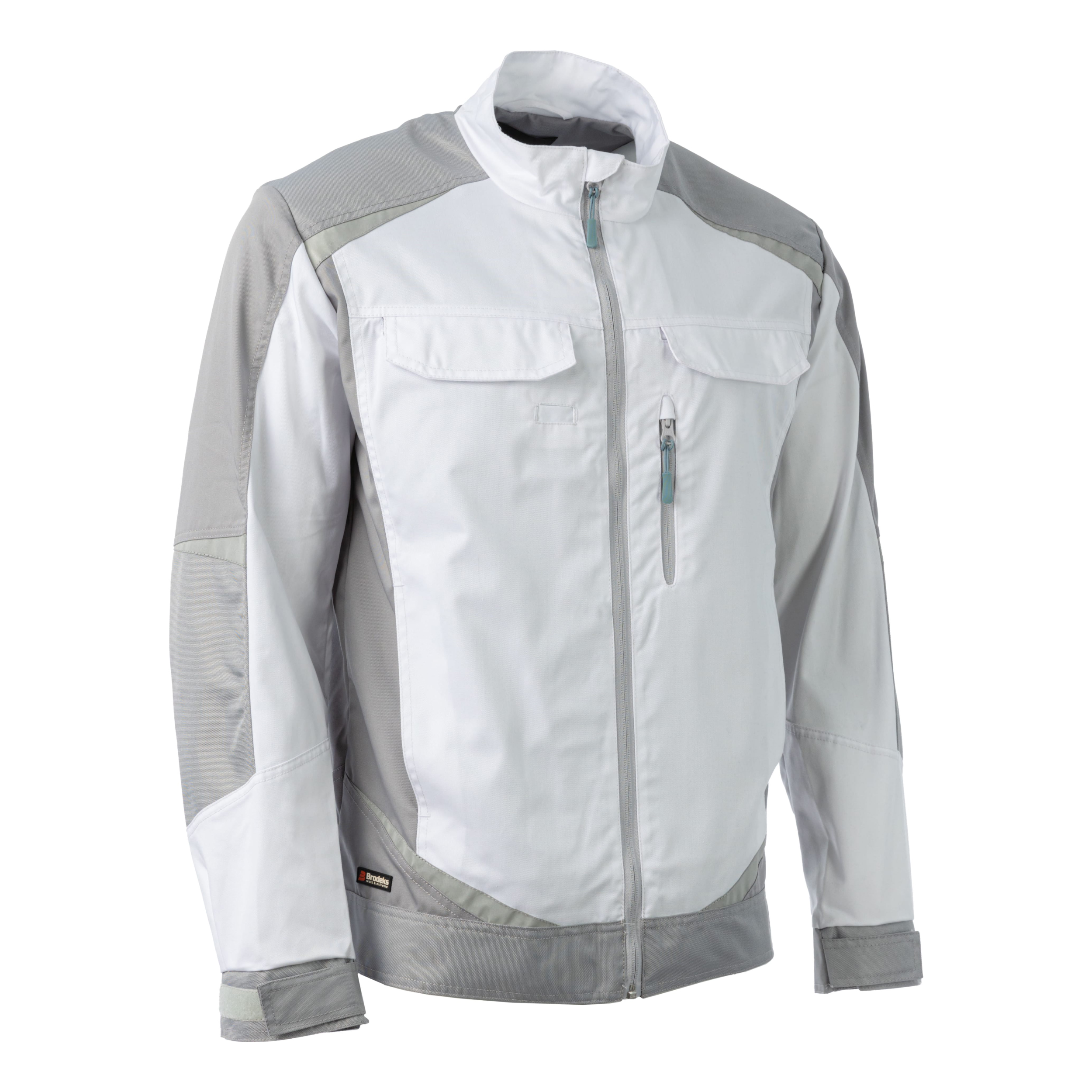 Куртка Brodeks KS202, белый/серый