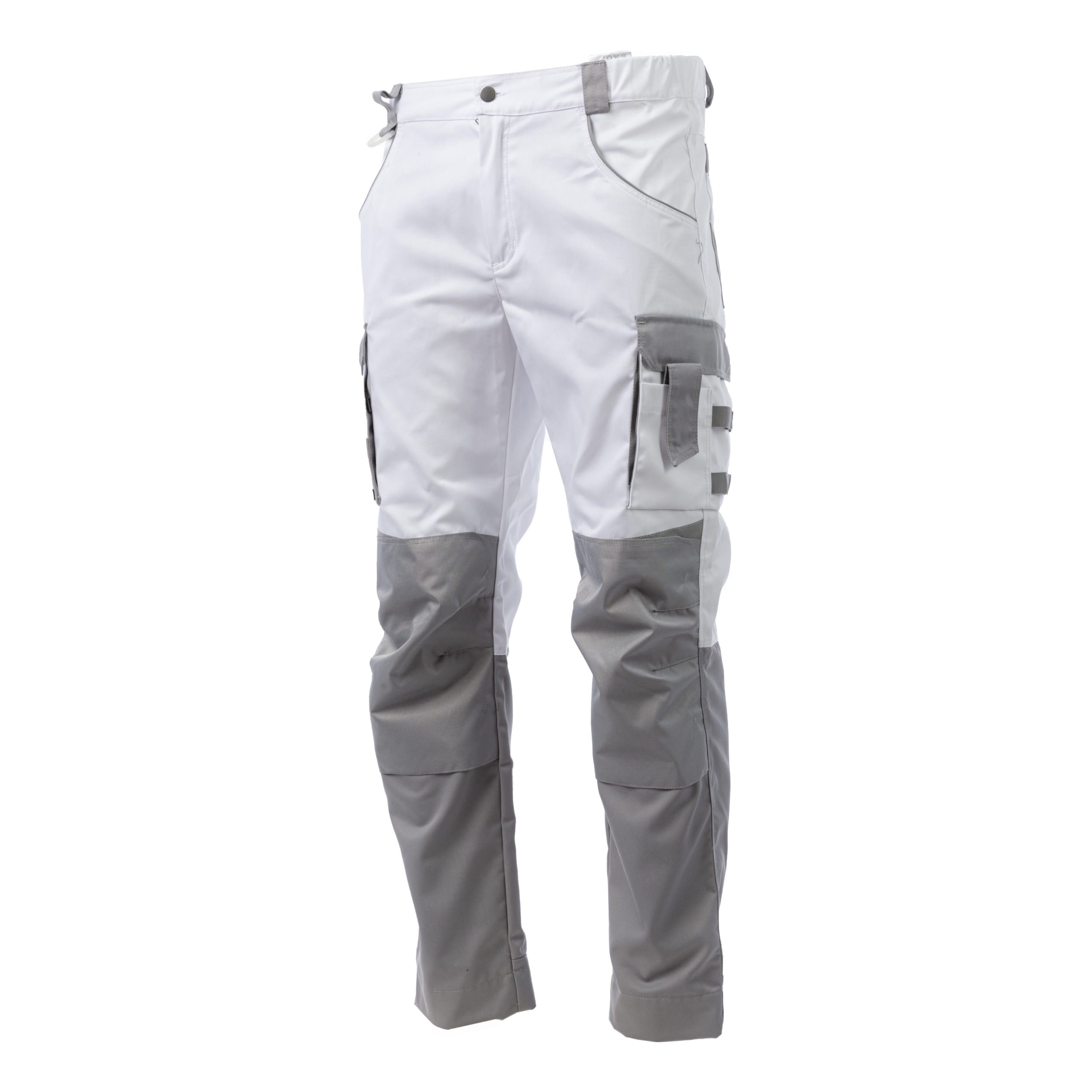 Брюки Brodeks KS302, белый/серый