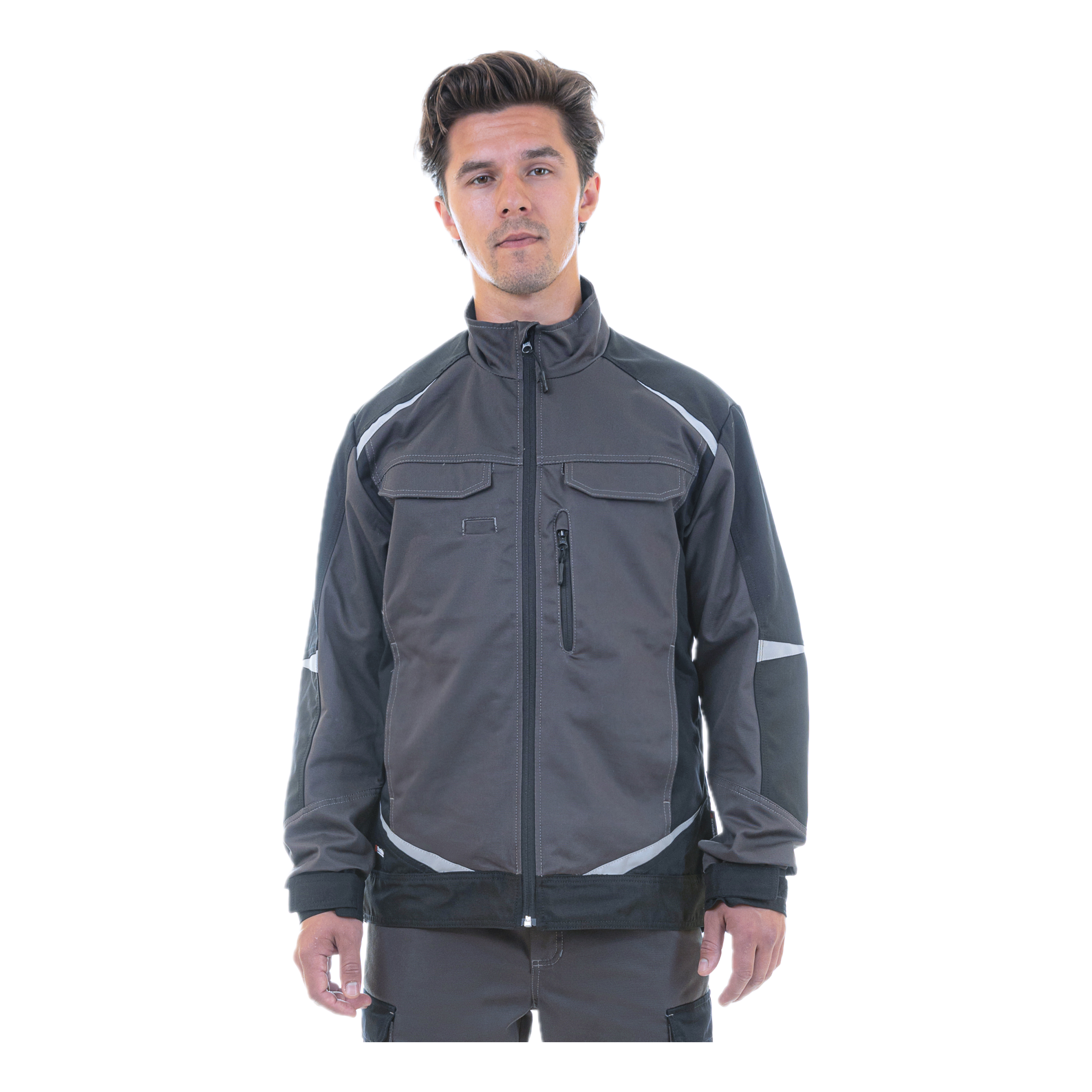 Куртка Brodeks KS202, серый/черный